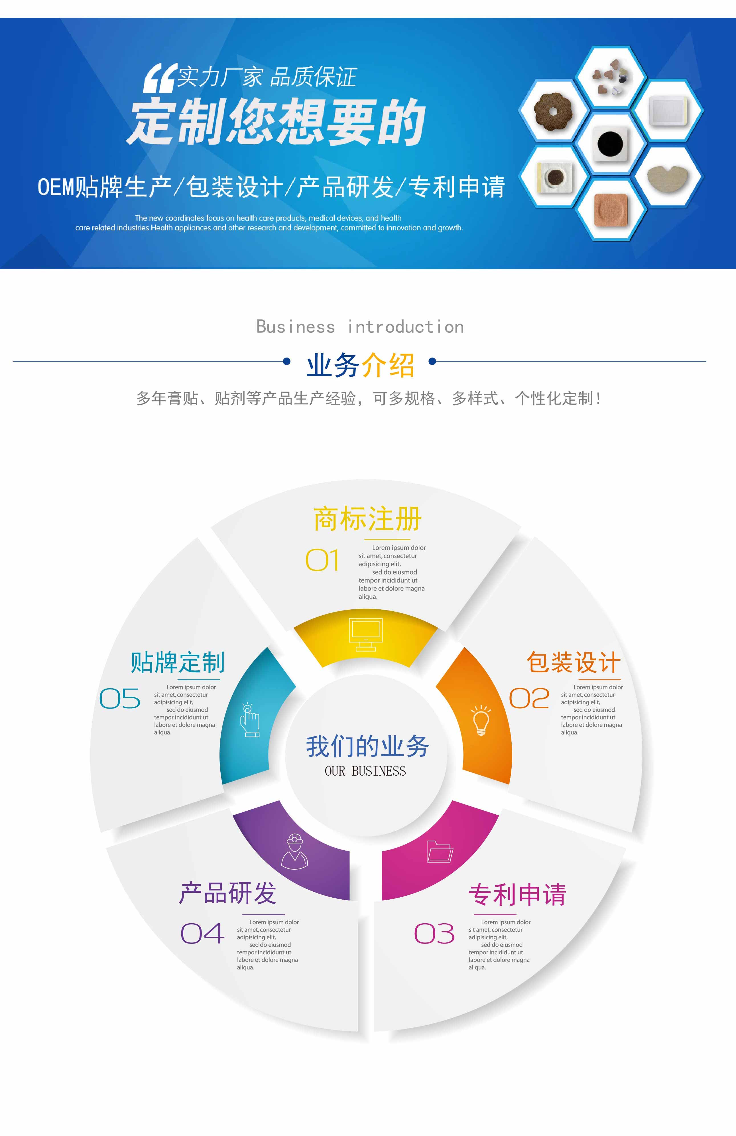 膏藥貼牌業(yè)務介紹